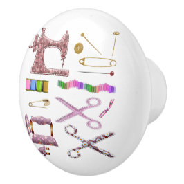 Pomo De Cerámica Cajón de accesorios para máquinas de coser y naves