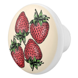 Pomo De Cerámica Cajón de cocina de fabricación 4 fresas