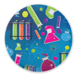 Pomo De Cerámica Cajón de habitación colorida de ciencia de científ