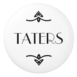 Pomo De Cerámica Cajón de la patata - Taters