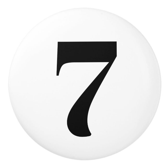 Pomo De Cerámica Cajones de cajón numerados (Anverso)