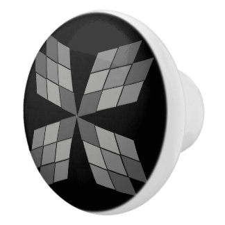 Pomo De Cerámica Cajones de cajón - Petales de diamante