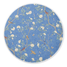 Pomo De Cerámica Camellia Garden Breeze Azul Chinoiserie 