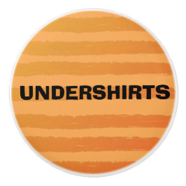 Pomo De Cerámica Camisas de agua Naranja