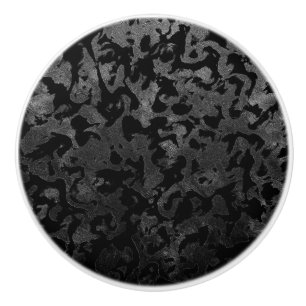 Pomo De Cerámica Camo moderno - Negro y gris oscuro - camuflaje