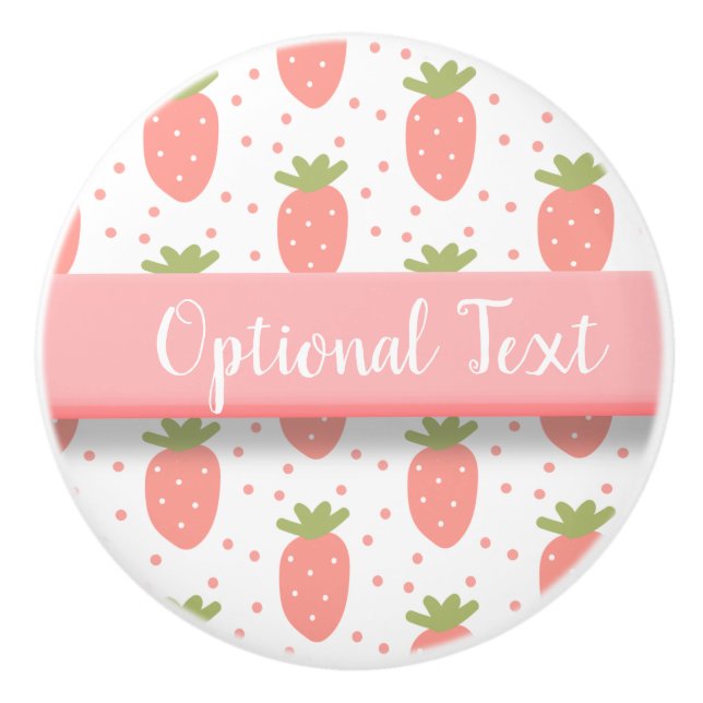 Pomo De Cerámica Campos de fresas (Anverso)