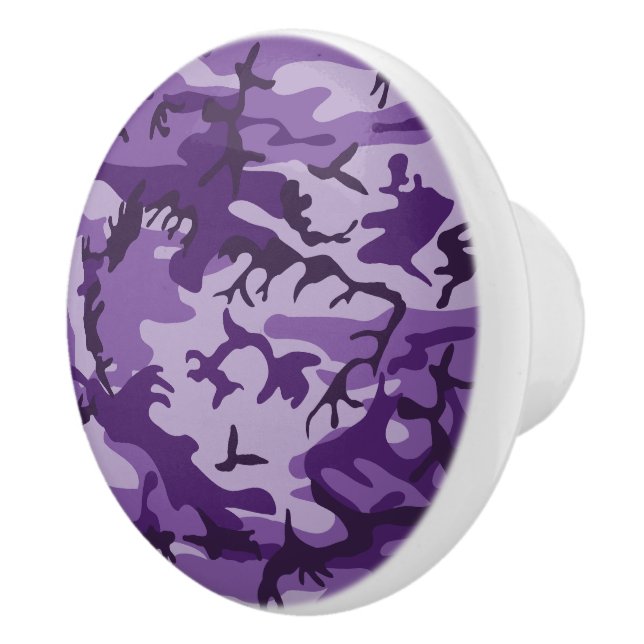 Pomo De Cerámica Camuflaje morado, ejército (Derecha)