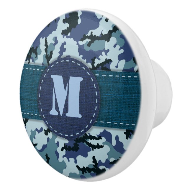 Pomo De Cerámica Camuflaje naval (Derecha)
