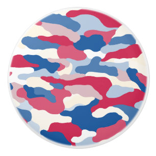 Pomo De Cerámica Camuflaje rojo blanco y azul (4)