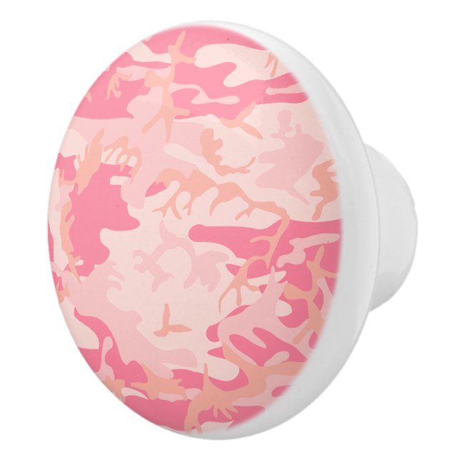 Pomo De Cerámica Camuflaje rosa, ejército, ejército (Derecha)