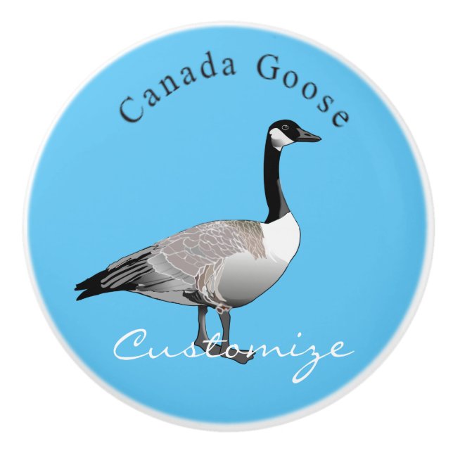 Pomo De Cerámica Canadá Goose Gander Thunder_Cove (Anverso)