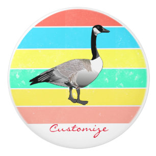 Pomo De Cerámica Canadá Goose Multi-Color Sun Thunder_Cove