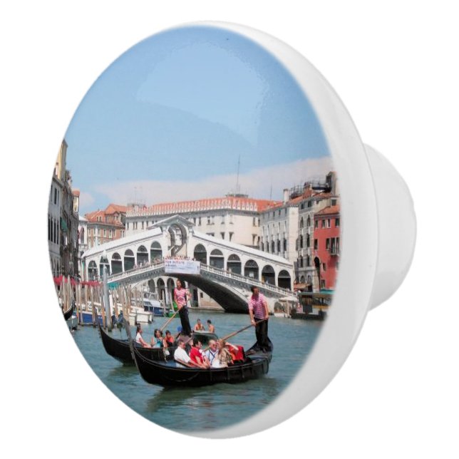 Pomo De Cerámica Canal Knob de Venecia (Derecha)