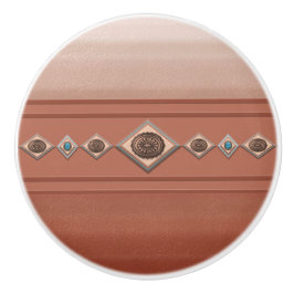 Pomo De Cerámica Cañón Sandstone del Suroeste