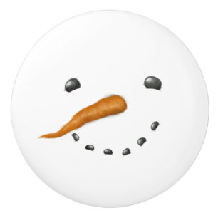 POMO DE CERÁMICA CARA DE SNOWMAN