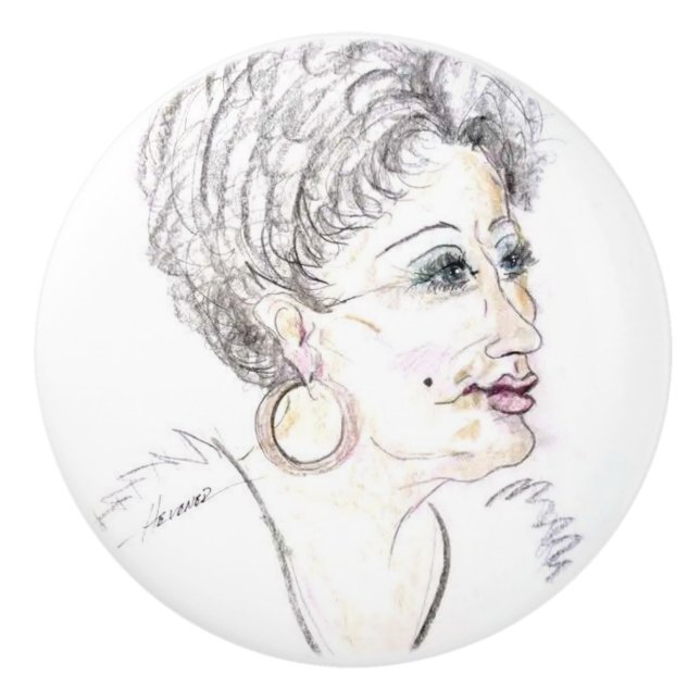 Pomo De Cerámica Carácter ... (Anverso)