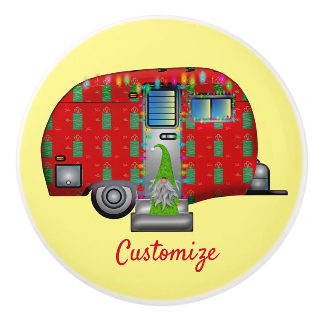 Pomo De Cerámica Caravana canavana canina (Anverso)