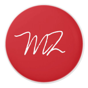 Pomo De Cerámica Cardenal rojo personalizado
