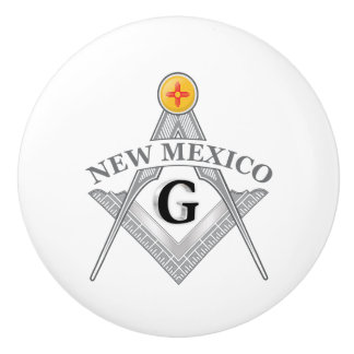 Pomo De Cerámica Casa de masonería del estado de Nuevo México