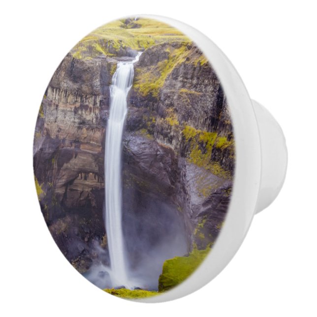 Pomo De Cerámica Cascada de Haifosin, Islandia (Derecha)