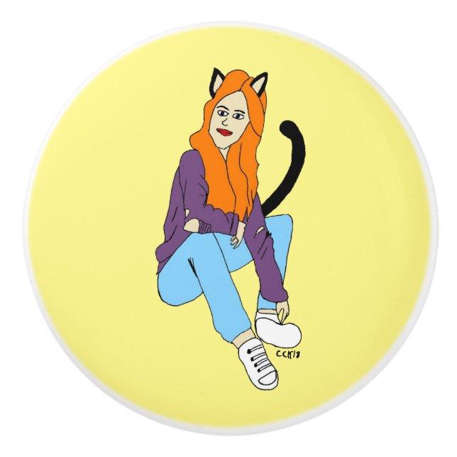 Pomo De Cerámica catadora (Anverso)