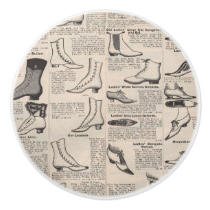 Pomo De Cerámica Catálogo de zapatos de mujeres de la época - Moda