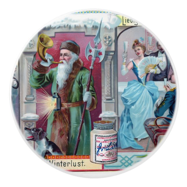 Pomo De Cerámica Celebración de Año Nuevo Viejo: Publicidad en Lieb (Anverso)