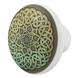 Pomo De Cerámica Celtic Knotwork Mandala