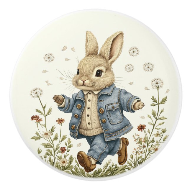 Pomo De Cerámica Ceramic Drawer Pull - Autumn Run (Anverso)