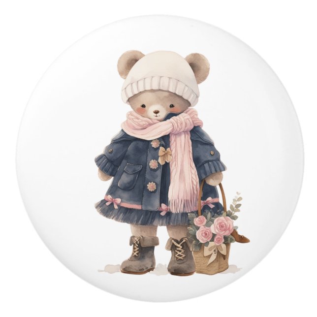 Pomo De Cerámica Ceramic Drawer Pull - Sally (Anverso)