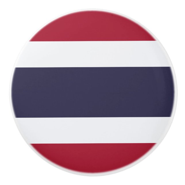 Pomo De Cerámica Ceramic knob pull with flag of Thailand (Anverso)