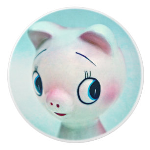 Pomo De Cerámica Cerdo