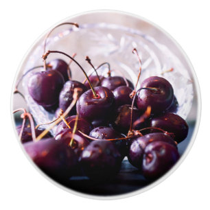 Pomo De Cerámica Cerezas