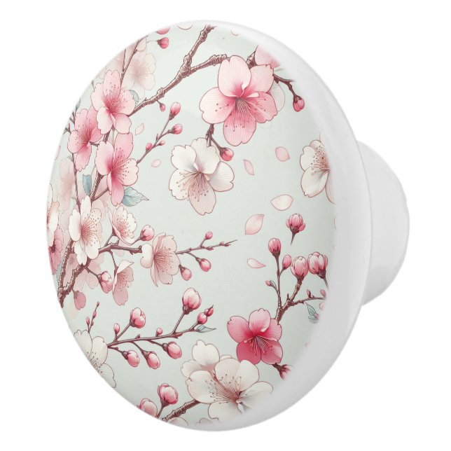 Pomo De Cerámica Cerezo en flor (Derecha)
