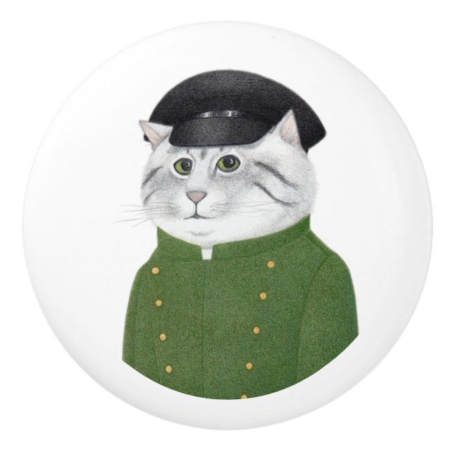 Pomo De Cerámica CHAUFFEUR CAT Ceramic Knob (Anverso)