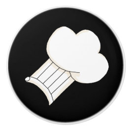 Pomo De Cerámica Chefs gorra personalizado cerámica perilla