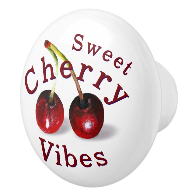 Pomo De Cerámica Cherries Knob (Derecha)