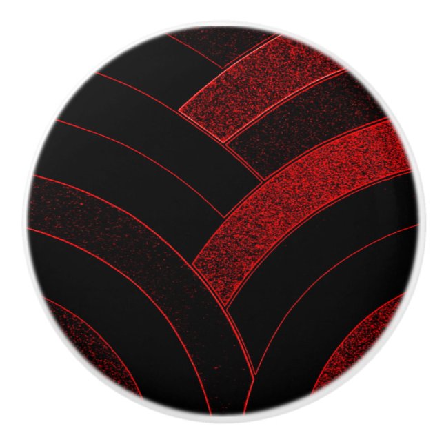 Pomo De Cerámica chevrons modernos y elegantes (Anverso)