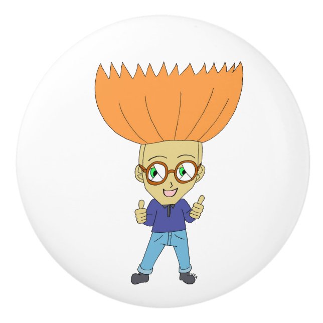 Pomo De Cerámica chibi (Anverso)