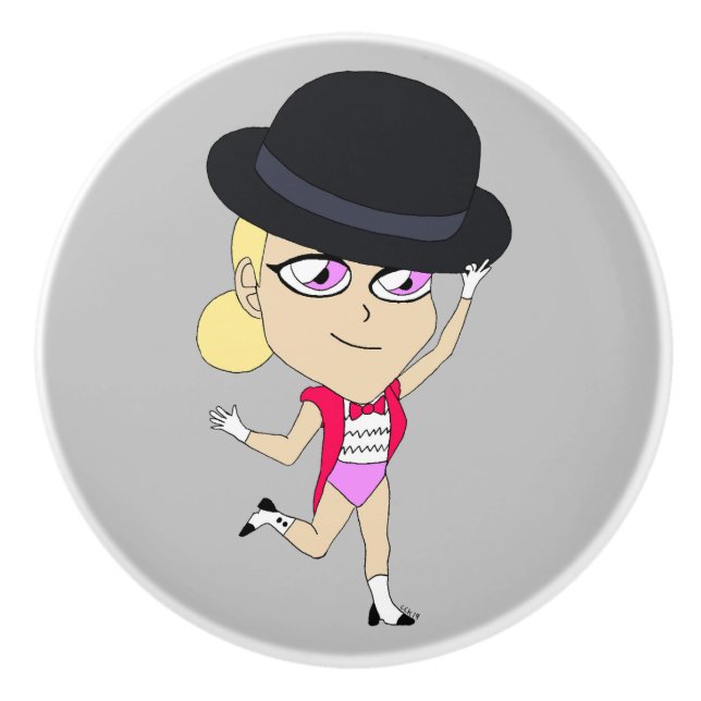 Pomo De Cerámica chibi (Anverso)
