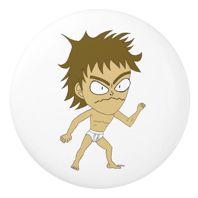 Pomo De Cerámica chibi (Anverso)