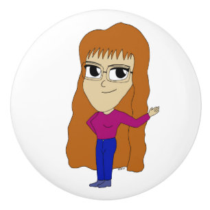 Pomo De Cerámica chibi