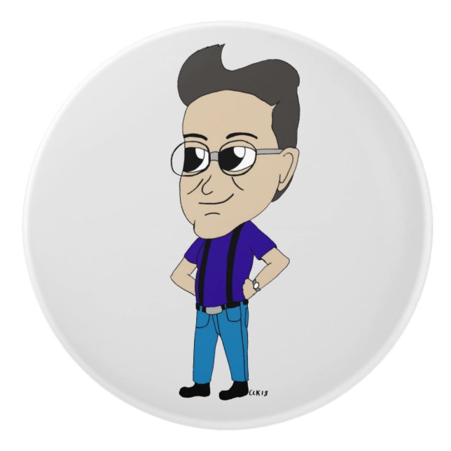 Pomo De Cerámica chibi (Anverso)