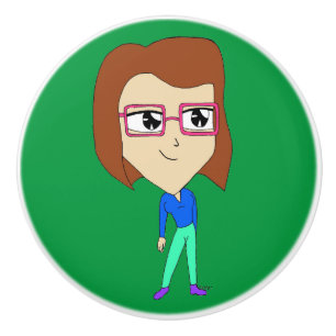Pomo De Cerámica chibi