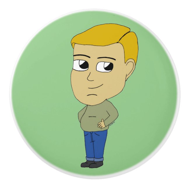 Pomo De Cerámica chibi (Anverso)