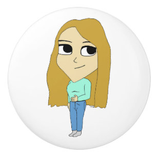Pomo De Cerámica chibi
