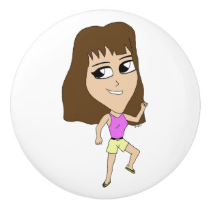 Pomo De Cerámica chibi