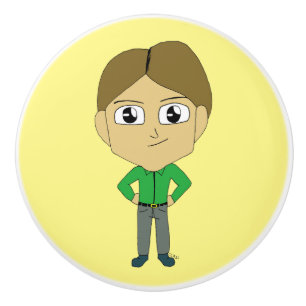 Pomo De Cerámica chibi