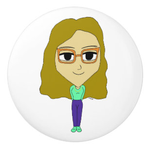 Pomo De Cerámica chibi