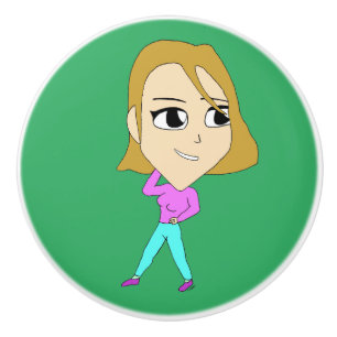 Pomo De Cerámica chibi